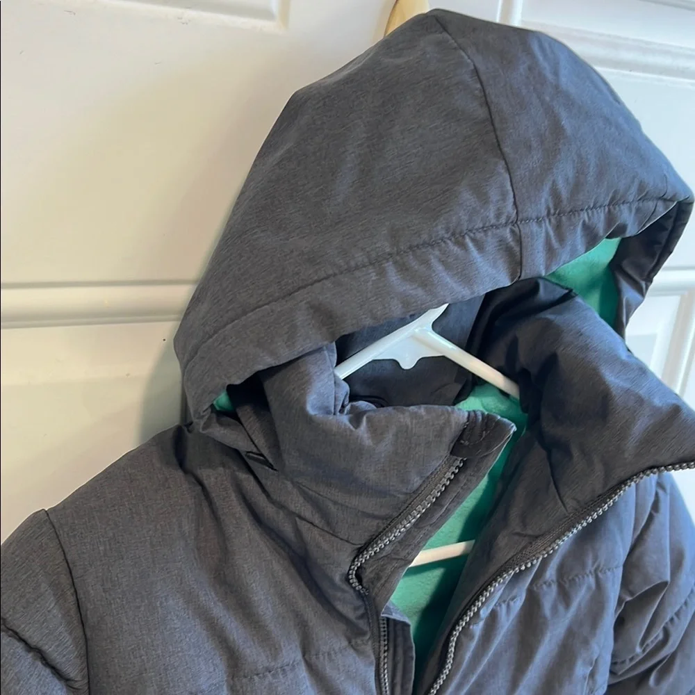 All in Motion Kids Charcoal and Teal Puffer Jacket